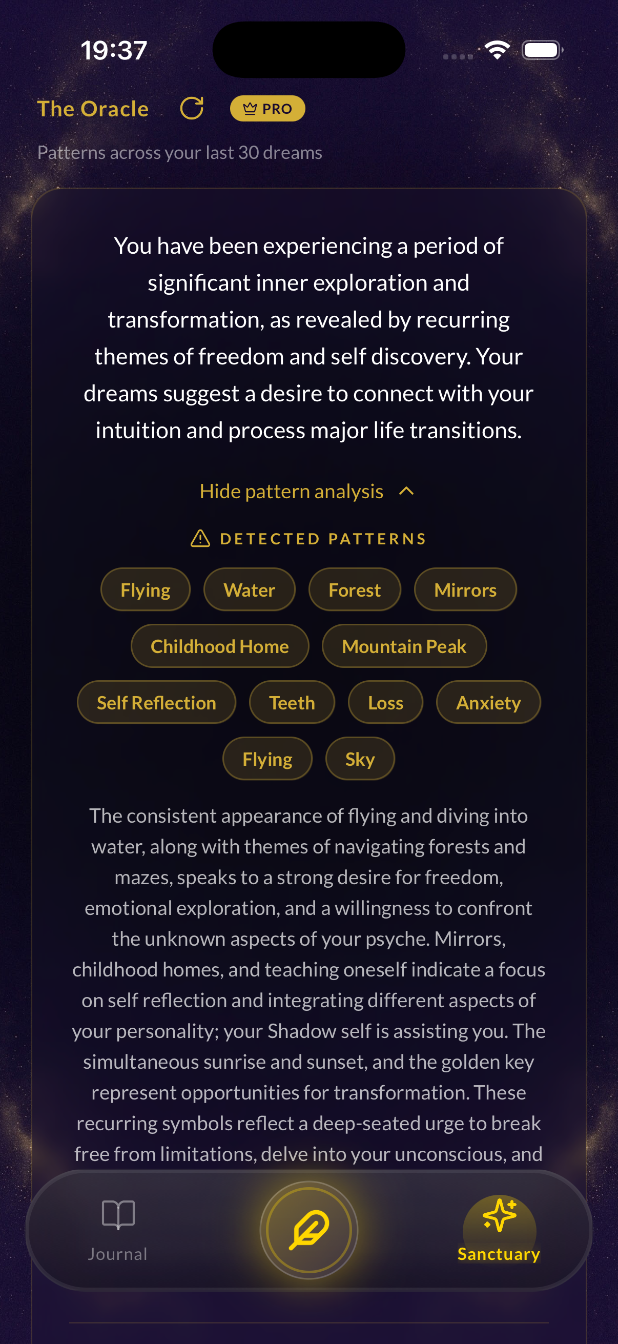 Oracle Dream Analysis