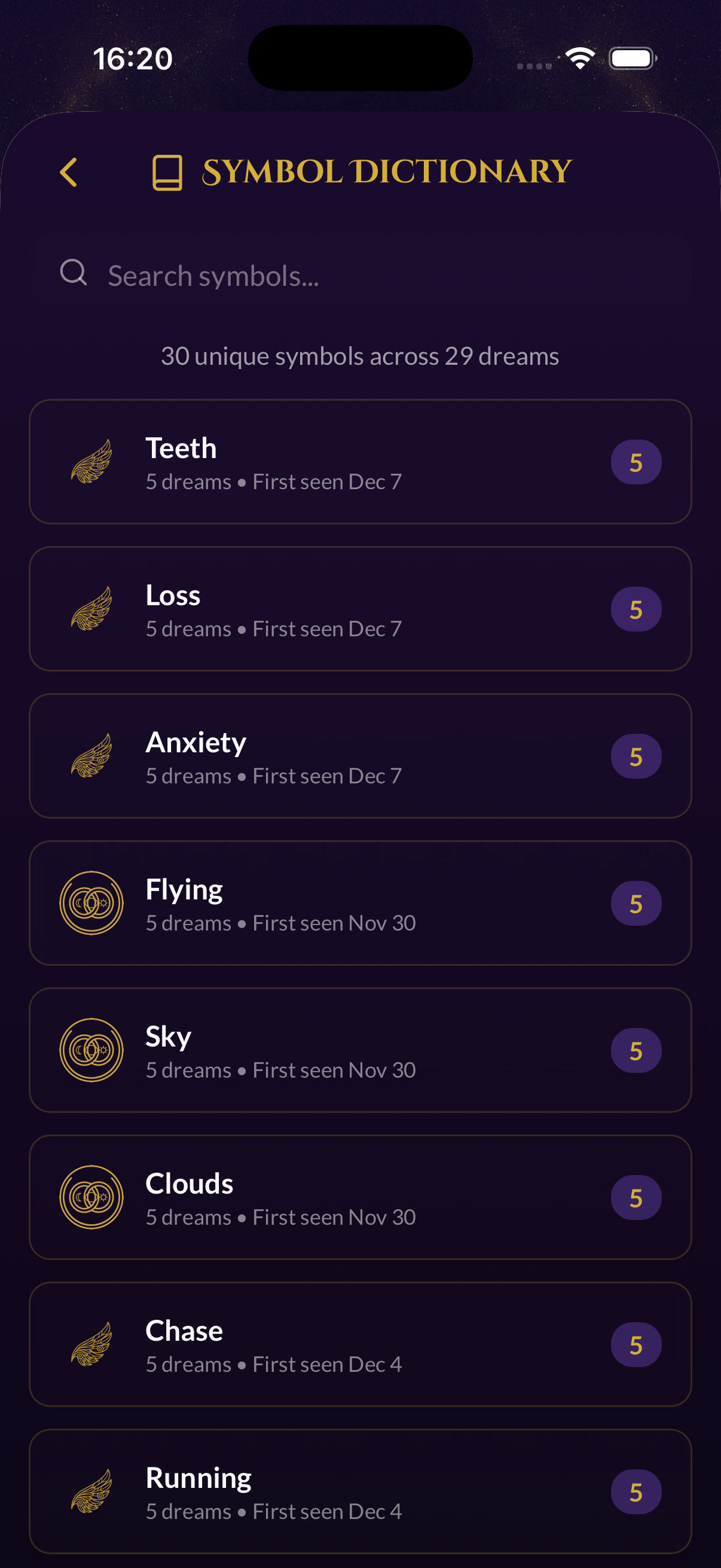 Symbol Dictionary